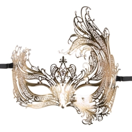 Open Venetiaans masker - goudkleurig