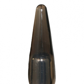 Zilveren vibrerende buttplug