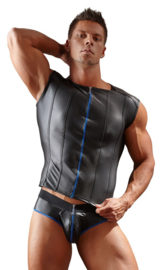 Slip Met Open Achterkant - Zwart/Blauw