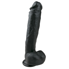 Realistische dildo zwart - 26,5 cm