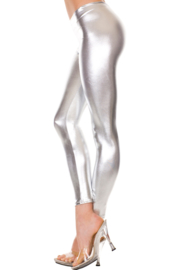 Metallic legging - zilver