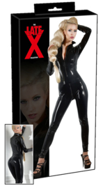 Catsuit in latex met grote rits