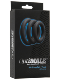 Driedelige grijze Cockring set