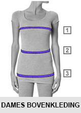 maattabel dames bovenkleding