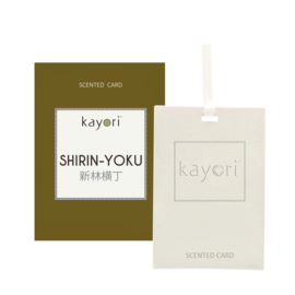 Kayori Scented card ShirinYoku 2 st.