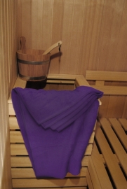 A&R saunalaken 100x210 cm paars badstof