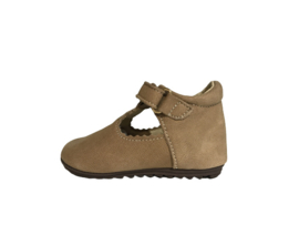 Shoesme BP20S001-B taupe meisjes bandschoentje