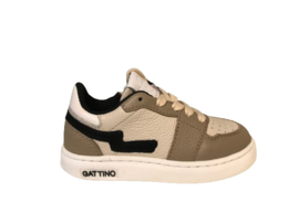 Gattino G1015 sneaker Wit Taupe maten 27-41