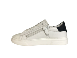 Gattino G1261 Jongens sneaker met stootneus wit Donkerblauw