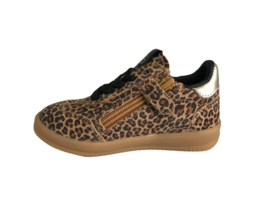 Pinocchio P1511 Meisjes Sneaker Laag Panter