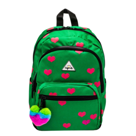 Little Legends heart green backpack one size