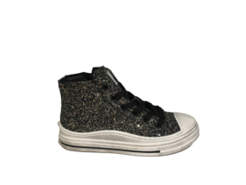 Kipling Betsy meisjes sneaker half hoog black glitter