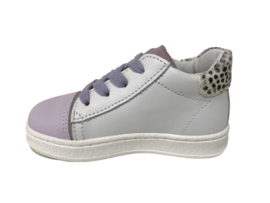 Clic CL-20320 meisjes sneaker wit lila veter