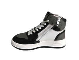 Gattino G1012 Jongens Sneaker Half Hoog Donker Grijs