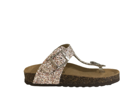 SHO.E.B 76 meisjes slippers glitter cipria