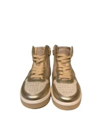 Hip H1301 half hoge sneakers beige wit goud