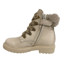 Beberlis 22037-B meisjes veter boots beige