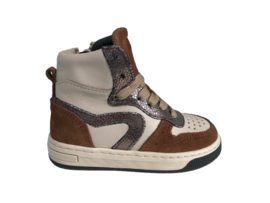 Pinocchio P1301 Meisjes Sneaker Halfhoog Taupe