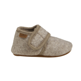 Enfant baby wool slofjes Sand Melange