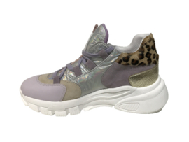 Clic CL-20650 meisjes sneaker Lila Leopard