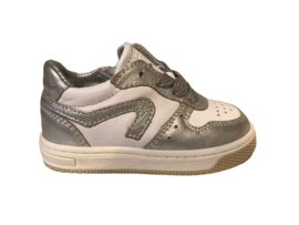 Pinocchio P1618 sneaker meisjes Wit Zilver