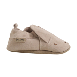 Enfant elastisch baby dierenslofje suede Peach Whip