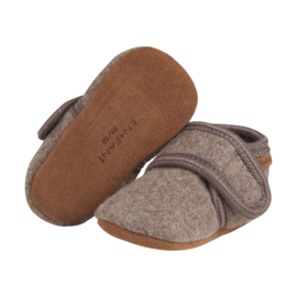 Enfant baby wool slofjes Walnut