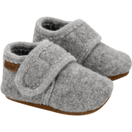 Enfant baby wool slofjes Grey Melange