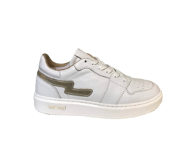 Gattino G1015 Meisjes sneaker wit platina combi