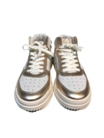 Kipling Lola 2 White half hoge sneaker rose goud accent