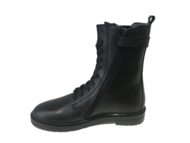 Gattino  G1443 veterboots zwart gesp