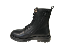 Hip H1128 meisjes veterboot zwart