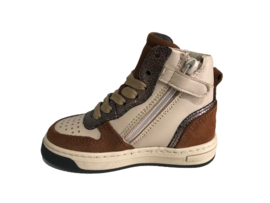 Pinocchio P1301 Meisjes Sneaker Halfhoog Taupe