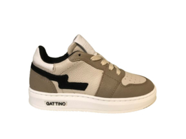 Gattino Y1015 sneaker Wit Taupe maten 21-27