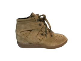 Hip H1557 meisjes sneaker hoog beige veter