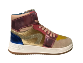 Hip H1012 Sneaker Halfhoog Roze Glitter