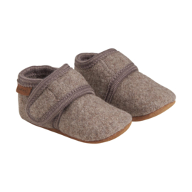 Enfant baby wool slofjes Walnut