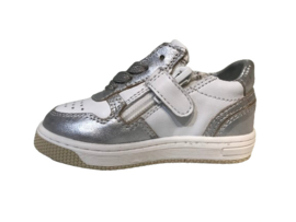 Pinocchio P1618 sneaker meisjes Wit Zilver