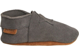 Enfant elastisch babyslofje suede Taupe Pewter