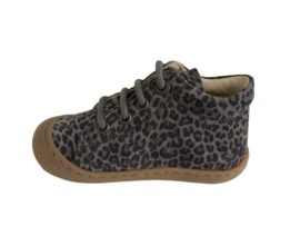 Naturino  Falcotto Cocoon suede panter grijs eerste loopschoentjes