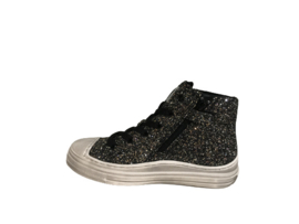 Kipling Betsy meisjes sneaker half hoog black glitter