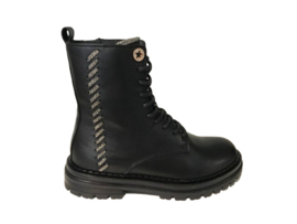Hip H1128 meisjes veterboot zwart