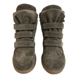 Hip H1556 meisjes sneaker hoog taupe