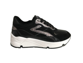 Hip H1210 Runner Meisjes Zwart Zilver