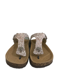 SHO.E.B 76 meisjes slippers glitter cipria