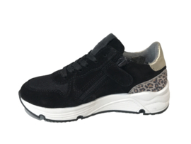 Gattino  G1918 sneaker meisjes panter black