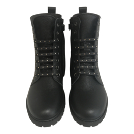 Clic CL-9584 meisjes veter boots met  studs