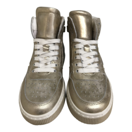 Hip H1301 Hoge sneakers Platina met veters en rits