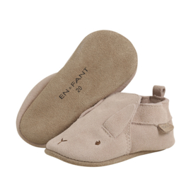 Enfant elastisch baby dierenslofje suede Peach Whip