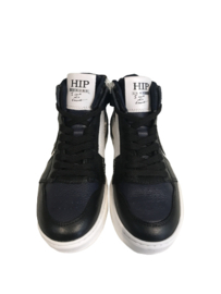 Hip H1665 half hoge sneaker ZwartBlauw